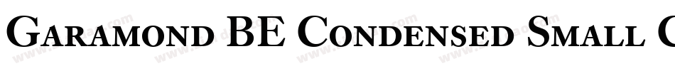 Garamond BE Condensed Small Caps & Oldstyle Figures字体转换